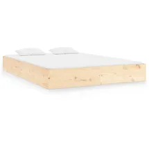 vidaXL Massivholzbett 150 x 200 cm Brown