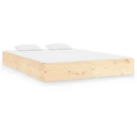vidaXL Massivholzbett 150 x 200 cm Brown