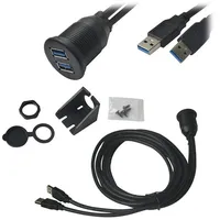 Aukson USB 3.0 auf USB 3.0 1 m Schwarz