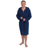 WeWo Fashion Herrenbademantel »2031, ideal für Sauna & Spa, Hotelbademantel, Morgenmantel« 1 Stk. Gürtel, Gr. S Länge: 110 cm, darkblue, , 68523402-S
