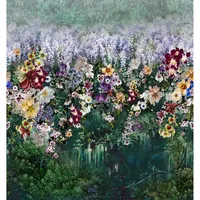 Marburg Fototapete Floral Modern Grün 3,4 m x 3,18 m, FSC®