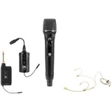 Omnitronic Set FAS TWO + Dyn. Funkmikrofon + BP + Headset 660-690MHz