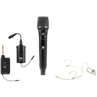 Omnitronic Set FAS TWO + Dyn. Funkmikrofon + BP + Headset 660-690MHz