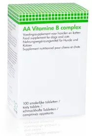 Vitamine B Complex voor hond en kat  3 x 100 tabletten
