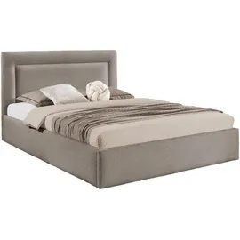 Mirjan24 Polsterbett Hellbraun, Textil, Rechteckig, 140x200 cm, Schlafzimmer, Betten, Polsterbetten