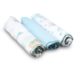 BabyOno Natural Bamboo Diapers Blue Stoffwindeln 70x70 cm 3 St.