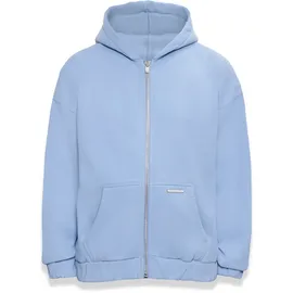 dropsize Super Heavy Blank Zip Hoodie Herren Blau L