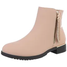 Ital-Design Stiefelette in Beige | Gr.: 36