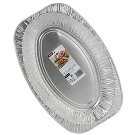 Papstar Starpak Servierplatten, Alu oval 35 cm x 24,5 cm