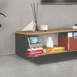 OTTO home ISEO Lowboard 200 cm Grau Holzwerkstoff