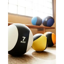 Gorilla Sports Medizinball aus Gummi, 1 - 10 kg Gewichte, mit griffiger Oberfläche, Grün - Slam Ball, Gewichtsball, Trainingsball,