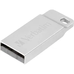 Verbatim Metall-Geh?use USB-Stick 64 GB Silber 98750 USB 2.0