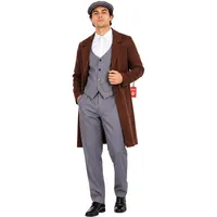 Fun Shack Herren Kostüm 20er Jahre, Mafia Charleston Outfit, Perfekt für Karneval und Halloween, L