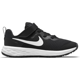 Nike Revolution 6 Kinder Sneaker, Black/White-Dk Smoke Grey, 35
