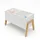 Relaxdays Kinderregal 2 offene Fächer 40 x 66,5 x 34,5 cm Kiefer massiv weiß/Natur