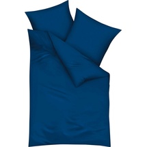 KAEPPEL Uni Mako-Satin marine 135 x 200 cm + 80 x 80 cm