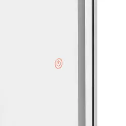 physa Friseurspiegel - LED-Beleuchtung - extra flach - rechteckig - silbern - 180 x 70 cm