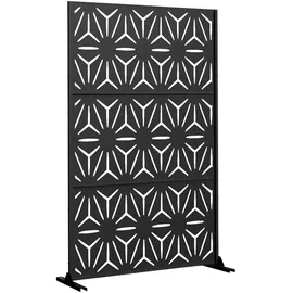casa.pro Kilsturd Trennwand 180 x 120 cm Schwarz