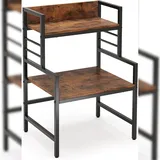 Costway Mikrowellenregal 3 Stufig 52 x 42 x 78 cm Braun