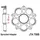 JT Sprockets JTA750B Kettenrad Black