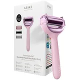 geske | SmartAppGuidedTM MicroNeedle Face & Body Roller | 9 in 1 | Derma Roller | mit Rosenquartz- & Kühlaufsatz | Elektrisches Microneedling-Gerät | Nadelroller | Beauty Roller für Gesicht und Körper