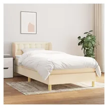 vidaXL Boxspringbett 90 x 200 cm Creme