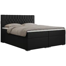 MKS Boxspringbett 160 x 200 cm H3 Schwarz