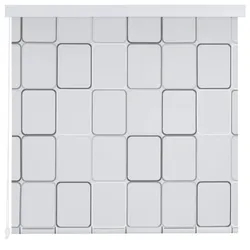vidaXL Duschrollo 140 x 240 cm Quadratmuster