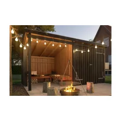 Holz Gartenhütte aus unbehandelter Kiefer / Fichte – Garten-Unterstand aus Kiefer – quadratischer Gartenschuppen – Geräteschuppen für Gartenlagerung