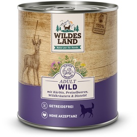 Wildes Land Classic Adult Wild mit Kürbis, Preiselbeeren, Wildkräutern und Distelöl 12 x 800 g