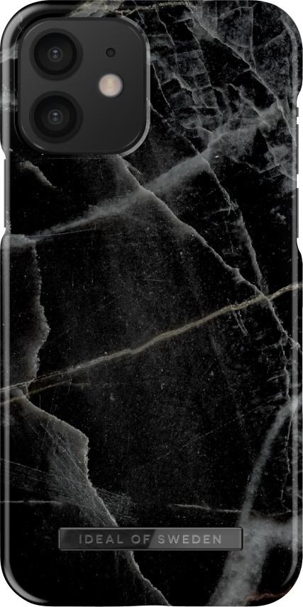 iDeal Of Sweden Designer Hard-Cover Black Thunder Marble (iPhone 12, iPhone 12 Pro), Smartphone Hülle, Mehrfarbig, Schwarz