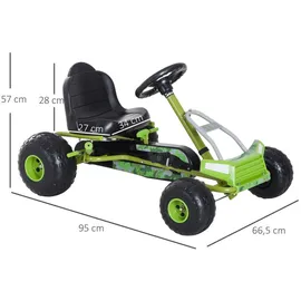 Homcom Go-Kart grün (341-023)