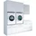 laundreezy Mehrzweckschrank-Set 238 x 68 x 238 cm Weiß