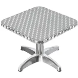 GGM Möbel CB | Aluminium Loungetisch | B:T:H 60 x 60 x 42 | Edelstahl / Aluminium