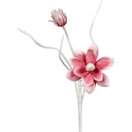 formano Kunstblume Blütenzweig weiß-rose, formano, Höhe 54 cm, Kunstblume, Höhe 54cm, Dekoration für die Vase rosa|weiß