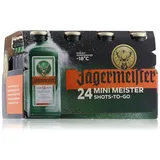 Jägermeister Kräuterlikör Miniaturen 35% Vol. 24x0,02l