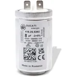 AEG Kondensator AEG 125002033/4 8μF 425/475V mit Steckfahnen für Trockner (KD-1250020334)