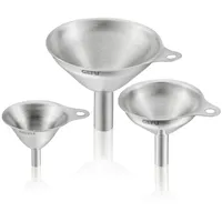 GEFU Versare Mini-Trichter-Set 3-teilig Ø 7 cm, 5 cm, 4 cm Edelstahl