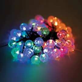 Forever Light Lichterkette Kunststoff 6,5 m 30 Kugeln mehrfarbig