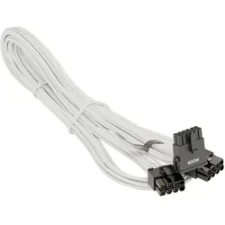 Seasonic 12VHPWR PCIe Adapter Kabel 90° abgewinkelt weiss 75cm - Kabel - Strom/N