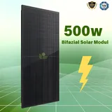 Solarmodule 500W Bifazial PV Solarpanel Schwarz | Multi Rabatt ✅