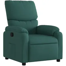 vidaXL Relaxsessel Dunkelgrün Polyester 50 x 99 x 50 cm Grün mit Liegeposition
