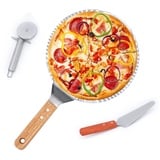 Kyto Pizza Set 3 Teilig Pizzaschieber Pizza Schaufel Pizzaschneider Torten Zubehör Kuchen Gebäck