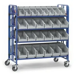 Montagewagen 2892, 4 neigbare Ebenen, Tragkraft 300kg - blau