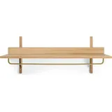 Ferm Living Sector Wandgarderobe, Eiche / Messing