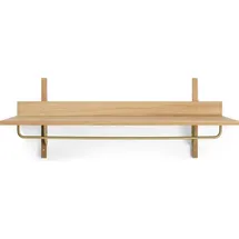 Ferm Living Sector Wandgarderobe, Eiche / Messing