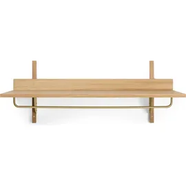 Ferm Living Sector Wandgarderobe, Eiche / Messing