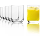 Stölzle Lausitz Saftgläser Classic 6er-Set 260ml – Hochwertige Allroundgläser für Saft, Wasser & Cocktails – Schlichte Wassergläser aus Kristallglas – Spülmaschinen- & Stoßfest, made in Germany
