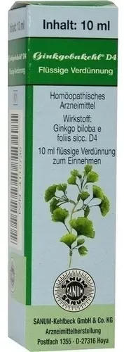 GINKGOBAKEHL D 4 Tropfen 10 ml