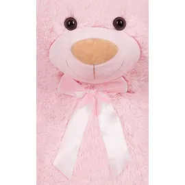 Brubaker XXL Teddybär 100 cm Rosa mit einem Lieblingsmensch Herz Stofftier Plüschtier Kuscheltier